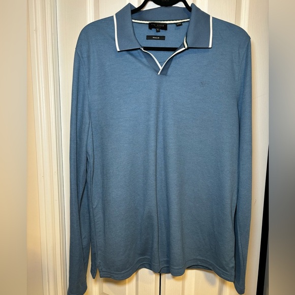 Ted Baker - Maste Long Sleeve Regular Polo Shirt in Size 4 - Picture 4 of 13